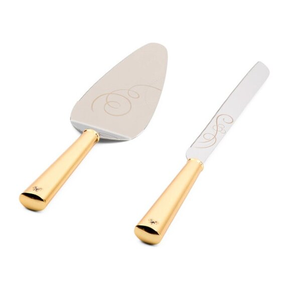 Disney x Lenox Keepsake Wedding Cake Server Set Bridal Dessert Jeweled Mickey - Picture 4 of 8